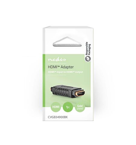 Αντάπτορας NEDIS HDMI θηλυκό HDMI θηλυκό με επίχρυσες επαφές