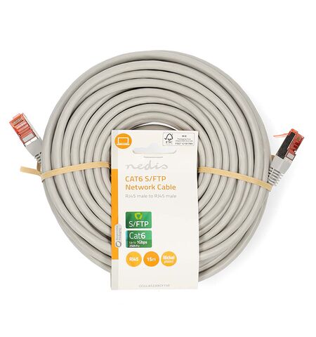 Καλώδιο δικτύου NEDIS CAT 6 S/FTP 15M γκρι