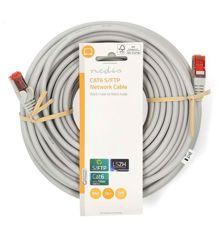 Καλώδιο δικτύου CAT 6, S/FTP, 20m