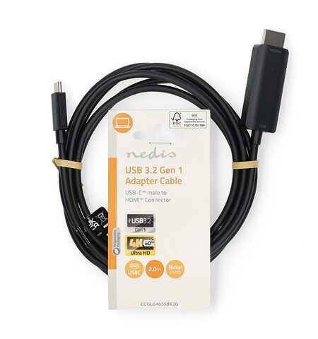 Αντάπτορας NEDIS TYPE-C αρσενικό σε HDMI αρσενικό 2M