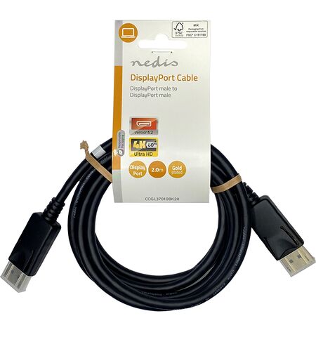 Καλώδιο εικόνας NEDIS DISPLAYPORT αρσενικό σε DISPLAYPORT αρσενικό 4Κ 60HZ 2M