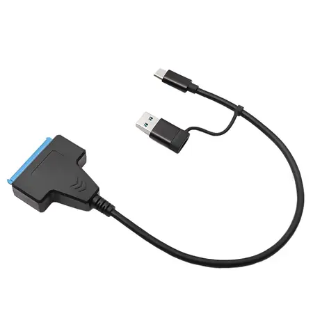 Καλώδιο POWERTECH USB-C/USB σε SATA 2.5" HDD/SSD 6Gb/s μαύρο