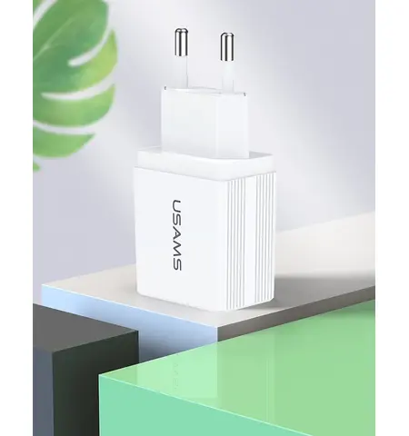 Φορτιστής τοίχου USAMS T24 US-CC090 2xUSB 2.1A