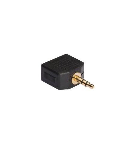 Splitter Stereo 3.5mm αρσενικό σε 2x3.5mm θηλυκό με επίχρυσες επαφές
