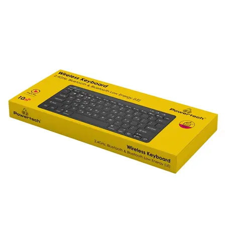 Ασύρματο πληκτρολόγιο με bluetooth POWERTECH PT-1153 μαύρο