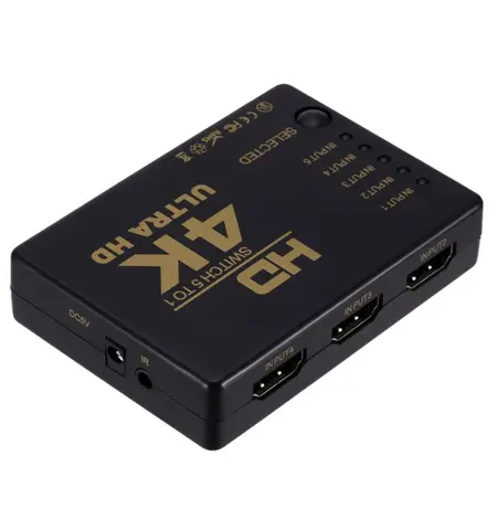 Switch POWERTECH HDMI amplifier 5 in 1 PTH-052 4K 3D with remote control