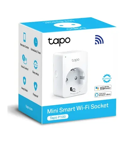 Smart αντάπτορας ρεύματος TP-LINK TAPO-P100, Wi-Fi, bluetooth, Ver. 1.0