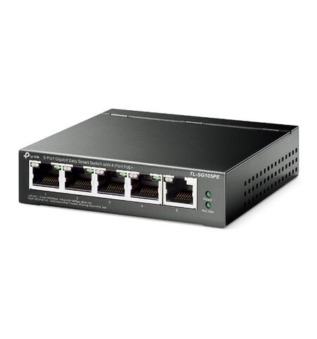 Switch TP-LINK TL-SG105PE V2 5-PORT Gigabit easy smart with 4-Port POE+