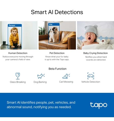 Δικτυακή κάμερα TP-LINK TAPO C220 V1 PAN TILT AI home security WI-FI