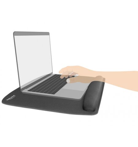 Mousepad DELOCK 12601 για laptop με στήριγμα καρπού μαύρο