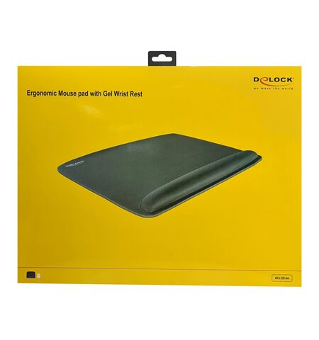 Mousepad DELOCK 12601 για laptop με στήριγμα καρπού μαύρο