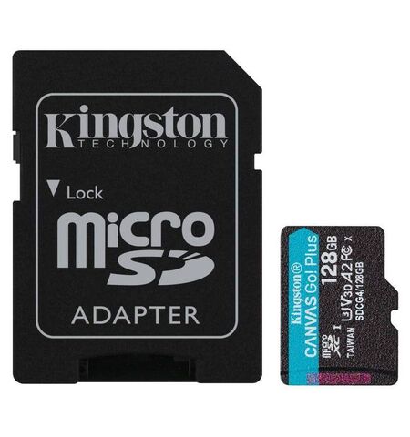Κάρτα μνήμης KINGSTON GO Plus SDCG4/128GB Class 10 UHS-I U3 V30 A2