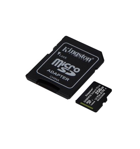 Κάρτα μνήμης KINGSTON Microsd Canvas Select Plus SDCS2/256GB CLASS 10+ SD ADAPTER