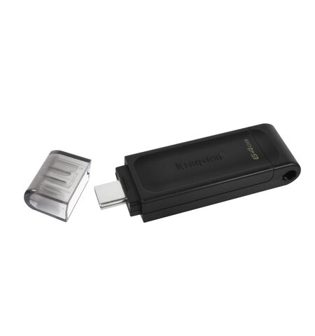 USB Stick KINGSTON Data Traveler 64GB USB 3.2 Type-C Black