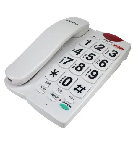 Σταθερό τηλέφωνο NOOZY Phinea N27 με μεγάλα πλήκτρα και πλήκτρο άμεσης ανάγκης