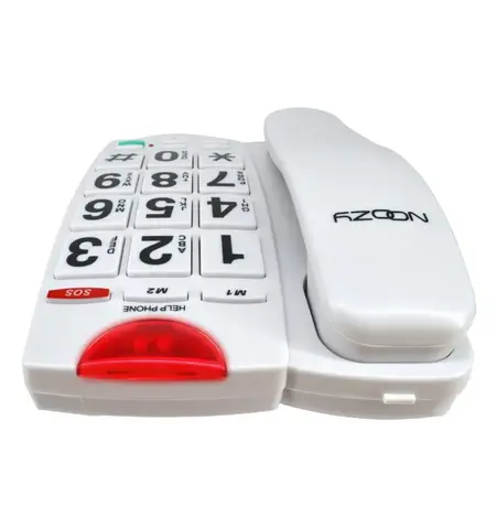 Σταθερό τηλέφωνο NOOZY Phinea N27 με μεγάλα πλήκτρα και πλήκτρο άμεσης ανάγκης