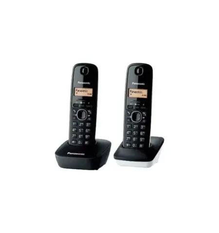 Ασύρματο ψηφιακό τηλέφωνο PANASONIC KX-TG1612 μαύρο/λευκό duo