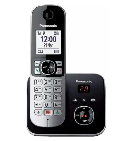 Ασύρματο τηλέφωνο PANASONIC KX-TG6861GRB μαύρο