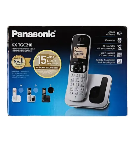 Ασύρματο τηλέφωνο PANASONIC KX-TGC210 μαύρο