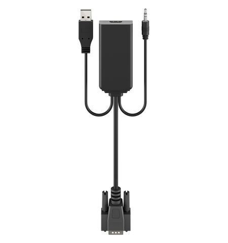 Αντάπτορας GOOBAY VGA σε HDMI 3.5mm JACK μαύρος