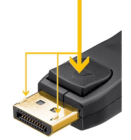 Καλώδιο DISPLAYPORT Goobay αρσενικό σε DISPLAYPORT αρσενικό  8K 5M μαύρο