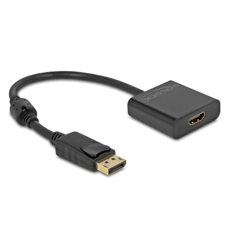 Αντάπτορας DELOCK DISPLAYPORT σε HDMI 4K/30HZ active μαύρος