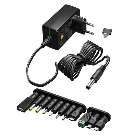 Universal τροφοδοτικό GOOBAY 64569 3V-12V 18W/1.5A με 12 βύσματα