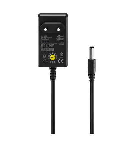 Eπιτοίχιος φορτιστής Goobay 3V-12V 27W/2.25A 12 tips