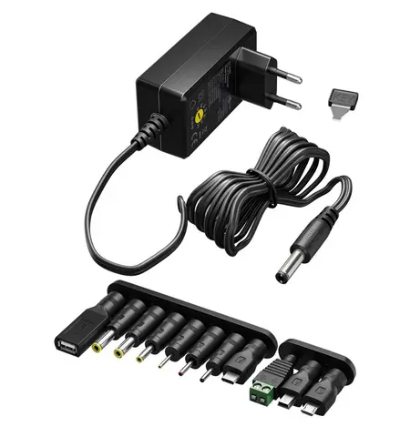 Eπιτοίχιος φορτιστής Goobay 3V-12V 27W/2.25A 12 tips