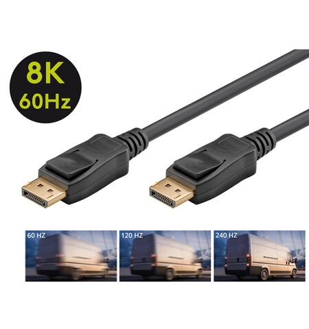 Καλώδιο DISPLAYPORT GOOBAY 65810 8K 3M μαύρο