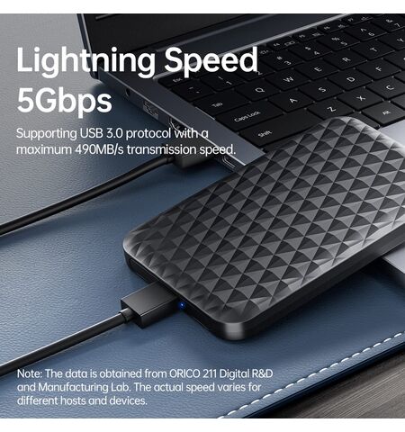 Εξωτερική θήκη ORICO 2.5" SATA HDD/SSD 2520U3-V1 5Gbps