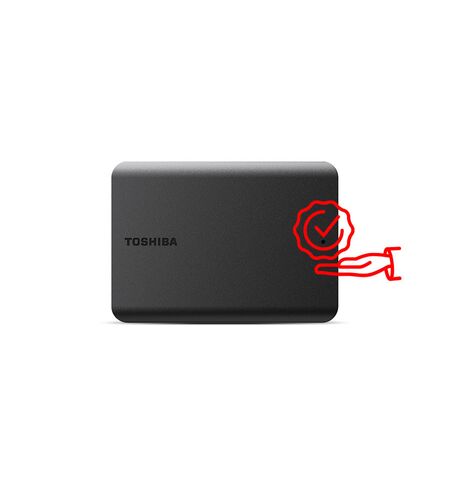 Εξωτερικός δίσκος TOSHIBA Canvio basic new 1TB 2.5'' USB 3.2 μαύρο