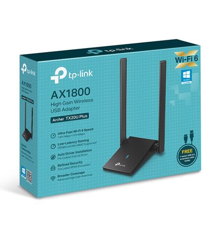 Δικτυακός αντάπτορας USB TP-LINK  Archer TX20U Plus 1800Mbps V.1