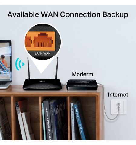 Ασύρματο router TP-LINK ARCHER MR400 V5 AC1200 DUAL BAND 4G LTE