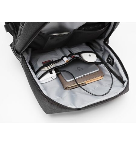 Τσάντα πλάτης ARCTIC HUNTER B00218 με θήκη laptop 15.6" USB 24L μαύρη