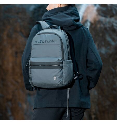 Τσάντα πλάτης ARCTIC HUNTER B00536 με θήκη laptop 15.6" 21L γκρι