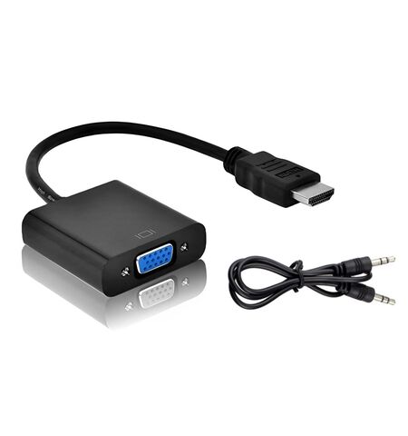 Αντάπτορας Powertech HDMI σε VGA με 3.5 JACK