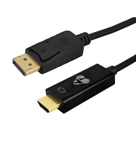 Καλώδιο POWERTECH DISPLAYPORT σε HDMI CAB-H188 4K  21.6 2M μαύρο