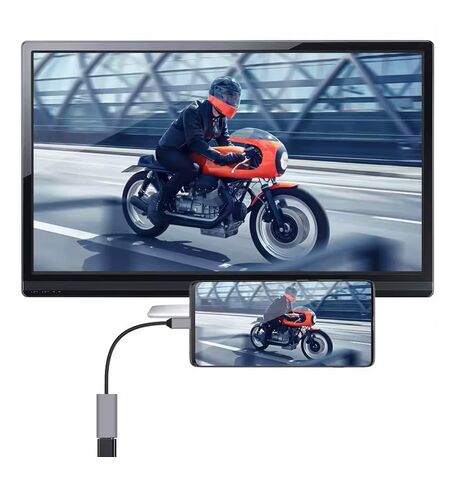 Αντάπτορας POWERTECH USB-C σε HDMI CAB-UC086 4K 60HZ γκρι