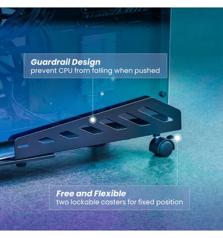 Universal βάση BRATECK CPB-24 μεταλλική με ροδάκια  έως 25KG