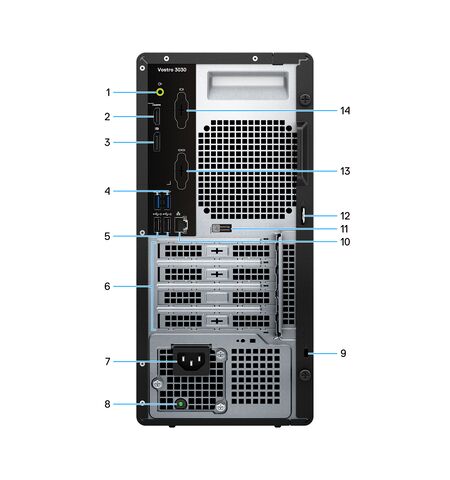 DELL Vostro 3030 Mini  Tower  I7-14700 16GB 1TB SSD WIN 11 PRO