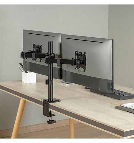 Βάση γραφείου BRATECK LDT66-C024 για 2 οθόνες 17''-32'' έως 9KG
