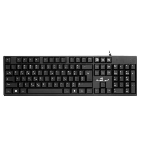 Ενσύρματο πληκτρολόγιο POWERTECH PT-1074  μαύρο