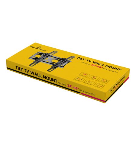 Επιτοίχια  βάση POWERTECH  PT-1126 για τηλεόραση 23-43'' έως 45KG