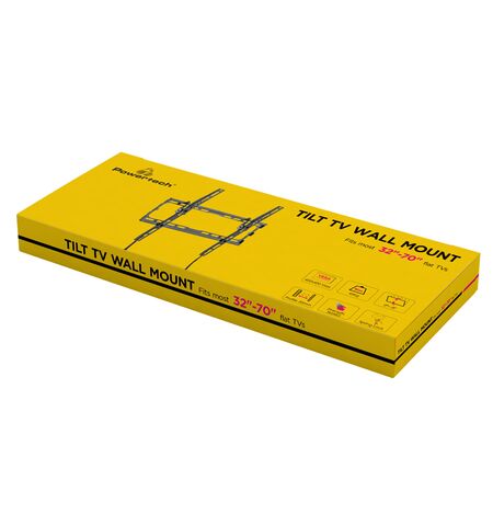 Επιτοίχια βάση POWERTECH PT-1127 curved για τηλεόραση 32''-70''  έως 45KG