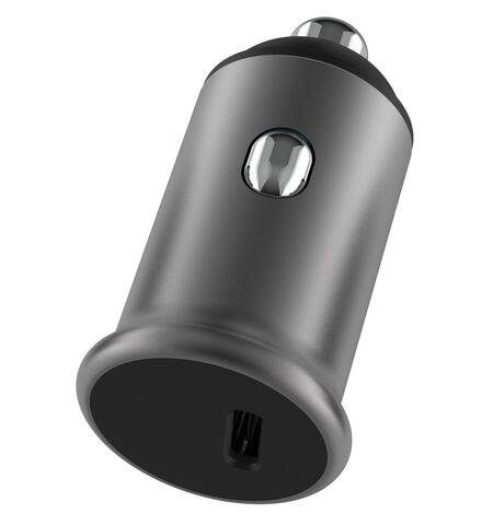 Φορτιστής αυτοκίνητου POWERTECH PT-1147  USB-C 30W PD  γκρι