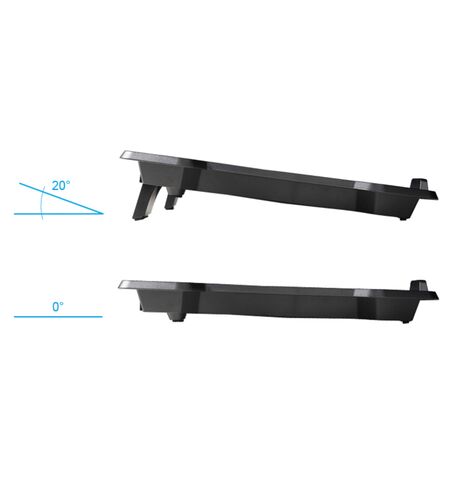 Coolling pad POWERTECH PT-930 για laptop  εως 15.6" μαύρο