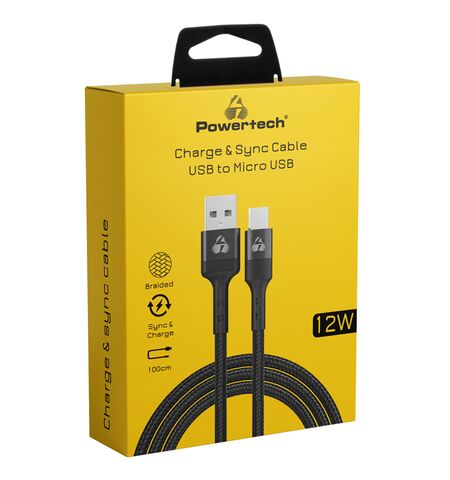 Καλώδιο POWERTECH PTR-0125 USB σε Micro 12W