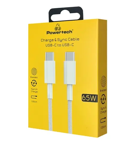 Καλώδιο POWERTECH USB TYPE-C 65W 1M