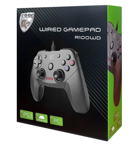 Ενσύρματο gamepad ROAR R100WD με δόνηση  για PC PS3 & ANDROID TV BOX